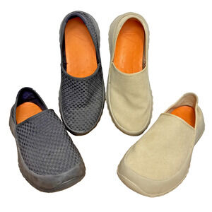 Levelast Shoes Men's 9 Two Pairs Tan Canvas Black Woven Lightweight SoftScience